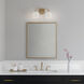Norah 2 Light 15 inch Vintage Brass Vanity Light Wall Light